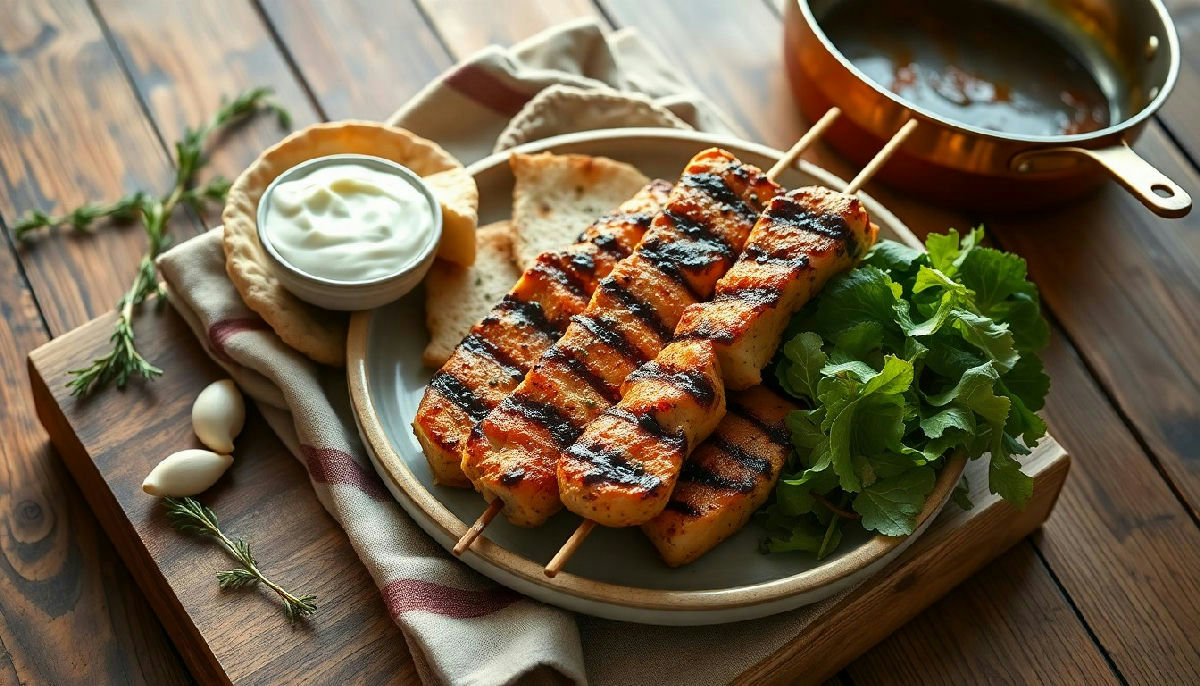 Grilled Chicken Souvlaki