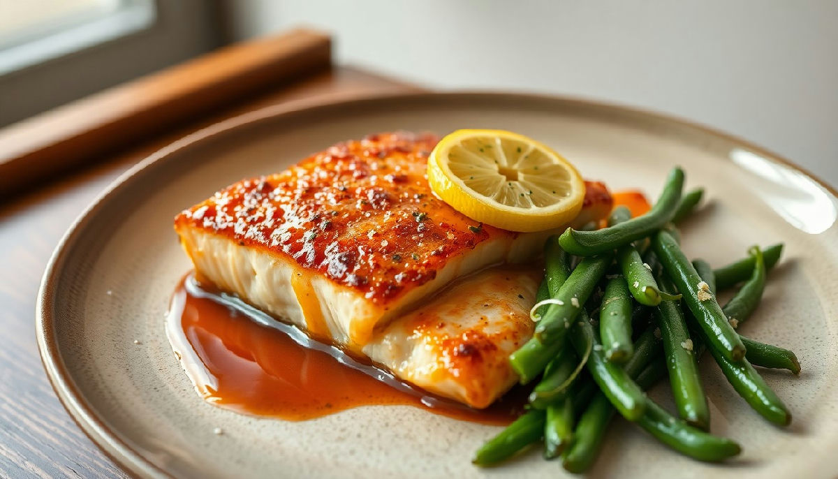 Pan-Seared Salmon with Lemon Glaze